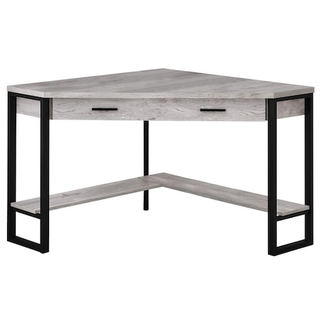 Gfancy Fixtures Black & Gray Reclaimed Wood Corner Computer Desk, 42 x 42 x 30 in. GF2472998